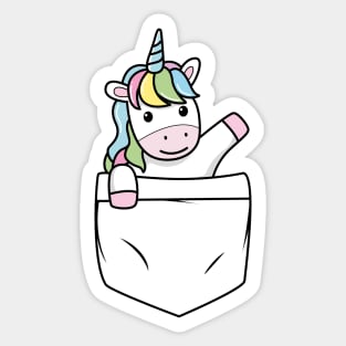 Pocket Unicorn Sticker